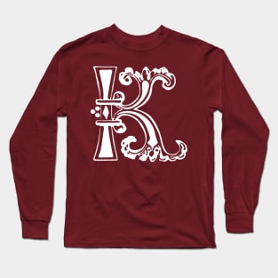 letter k vintage Long Sleeve T-Shirt